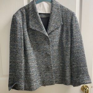 Beautiful silk/wool tweed custom made jacket